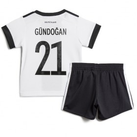 Tyskland Ilkay Gundogan #21 Hemmakläder Barn VM 2022 Kortärmad (+ Korta byxor)